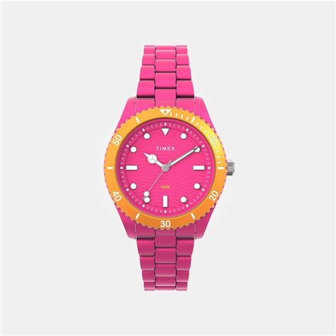 Timex Women Pink Plastic Watch TW2Y04600UJ – Just In Time
