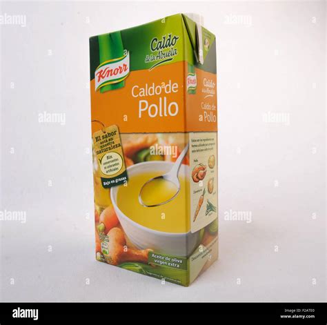 Chicken soup Knorr-Caldo de Pollo Knorr Stock Photo - Alamy
