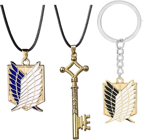 Buy Attack On Titan Necklace Aot Anime Necklaces Shingeki No Kyojin ...