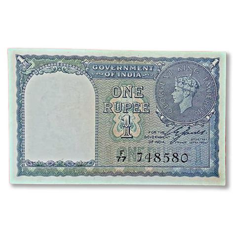 1 Rupee British India Note 1940 | C.E. Jones | GEM UNC | Rare ...