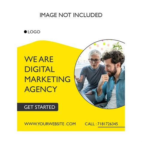 Digital marketing psd template