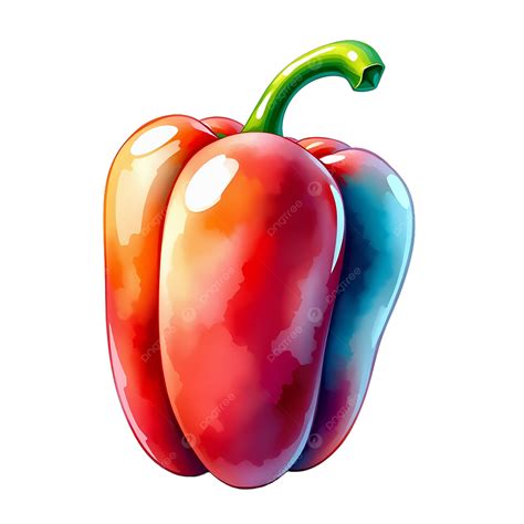 Colorful Bell Peppers, Color, Gorgeous, Mood Illustration PNG ...