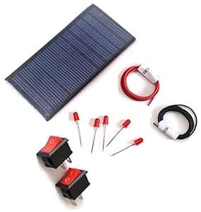 Buy ERH India Solar Panel Cell DIY Kit 80X40 mm Square 6V-100 mAh for ...
