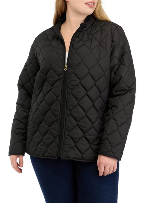 Kim Rogers® Plus Size Quilted Barn Jacket | Belk