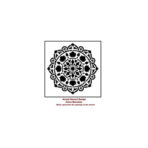 Buy Atma Mandala Stencil for Walls – Wall Stencil Mandala – Reusable ...
