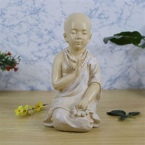 Buy resin monk statue online — Wonderland Garden Arts and Craft