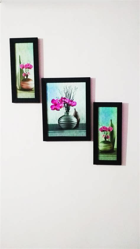 SAF 'Flower' UV Textured Painting (Synthetic, 35 cm x 50 cm x 3 cm ...