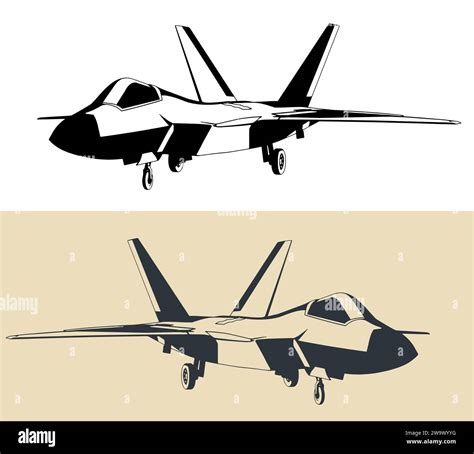 F 22 raptor jet fighter Stock Vector Images - Alamy