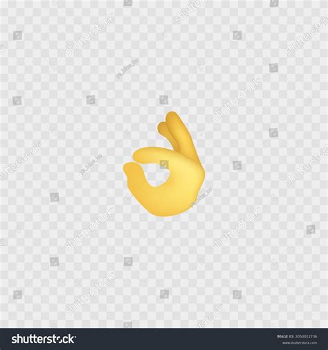 Ok Emoji Okay Symbol Cartoon Hand Stock Vector (Royalty Free) 2050012736 | Shutterstock