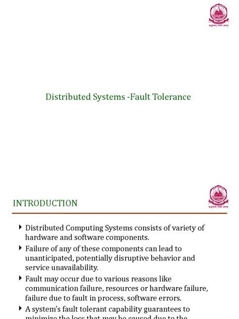 Image result for Fault Tolerance in Distributed Systems