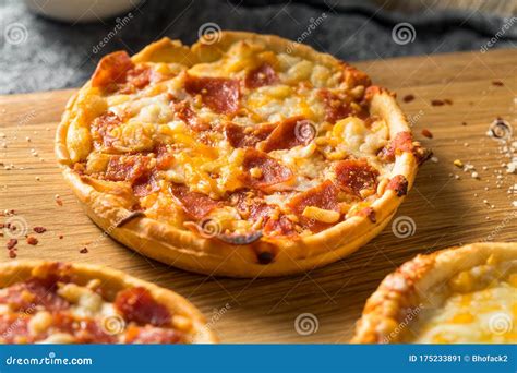 Fast Food Frozen Individual Pizzas Stock Image - Image of slice, melted ...