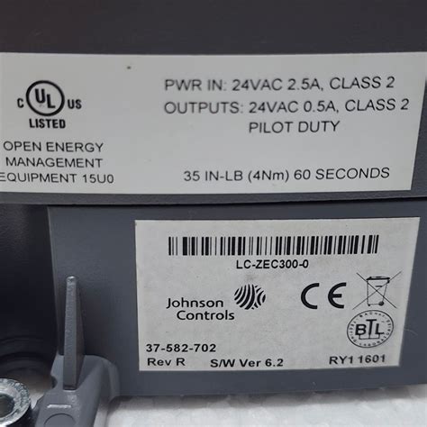 Johnson Controls LC-ZEC300-0 Zone Damper Controller CCS 24VAC ...