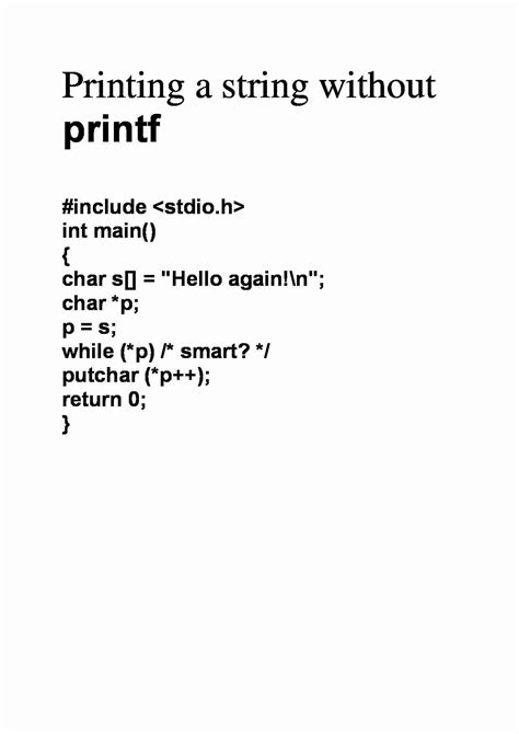 How to Print String without String Functions 的图像结果