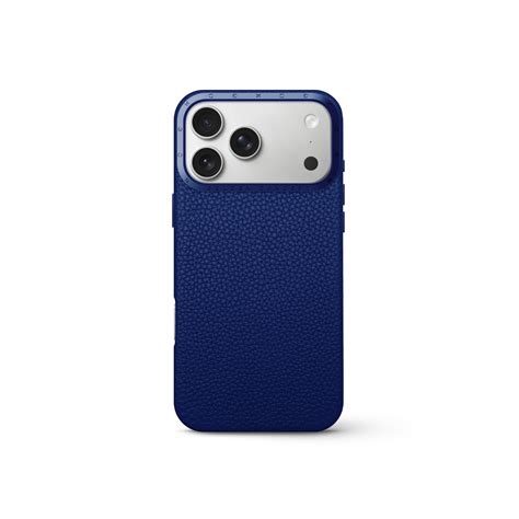 iPhone Case 17 - Full-Grain Leather - Deep Blue – shopzudio