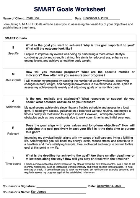 Smart Goals Worksheet 的图像结果