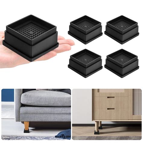 Buy shouwuhho 4 Pack Furniture Risers 1 Inch, Adjustable Bed Risers ...