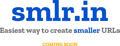 smlr.in — Easy & Economical Way to Create Shorter URLs