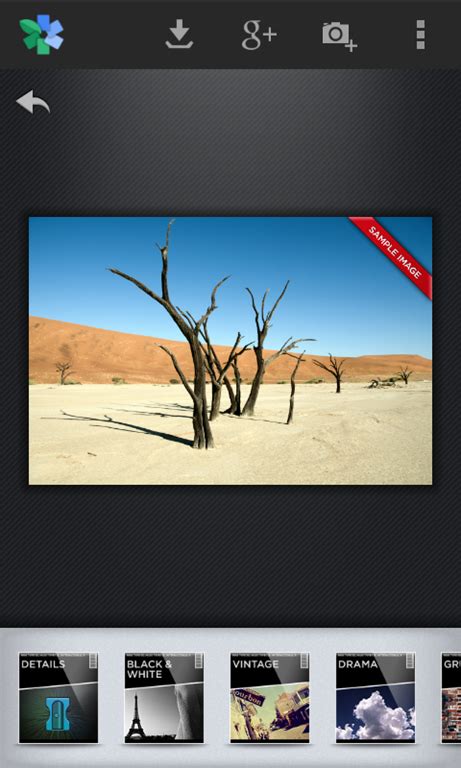 Snapseed for Android 的图像结果