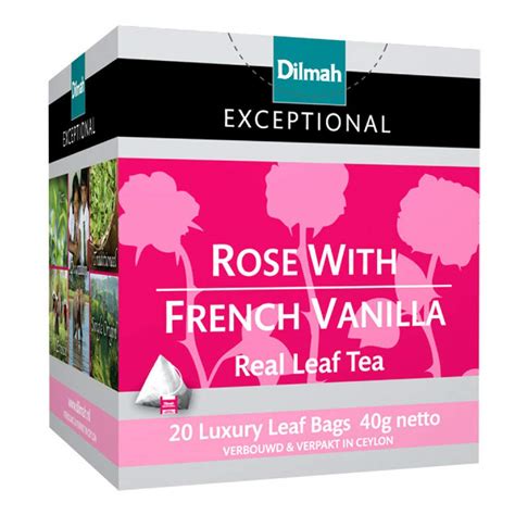 Buy Dilmah Rose with French Vanilla Tea 20 Luxury Tea Bags - Dilmah ...