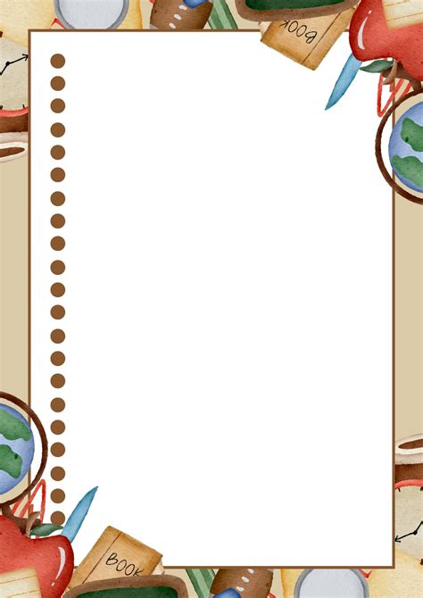 Free printable page border templates you can customize - Worksheets Library