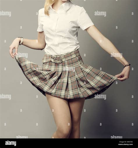 School girl short skirt hi-res stock photography and images - Alamy