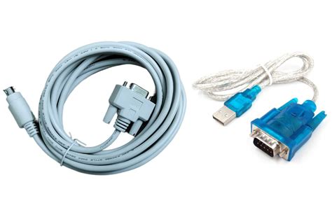 Buy Delta PLC Programming cable(White,3meter) and USB to RS232 serial ...