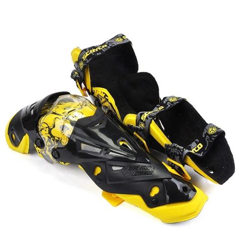 K12 Black & Yellow Protective Knee Guard 2 Pcs for All Bikes – Auto ...