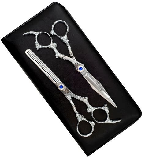 Professional Barber Scissors Set Hairdressing Thinning Salon Scissors ...