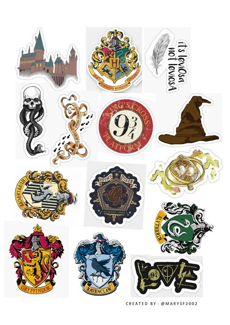 Harry potter stickers classic sticker pack – Artofit