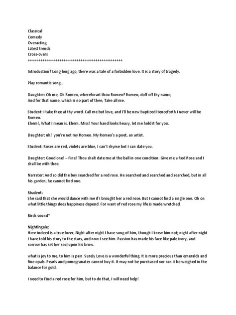 Script Comedy | PDF