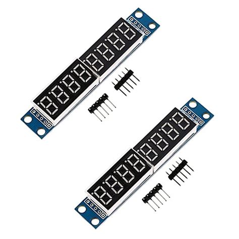HiLetgo 2pcs MAX7219 8-Digital Segment Digital LED Display Tube for ...