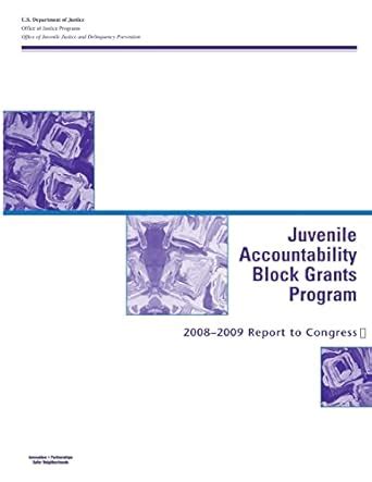 Buy Juvenile Accountability Block Grants Program: 2008-2009 Report to ...