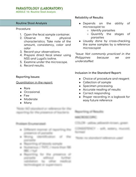 Image result for Stool Analysis Procedure
