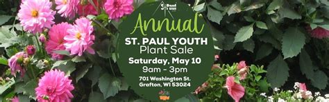 St. Paul Lutheran Annual Plant Sale - Saturday, May 10, 2025; 9am to ...