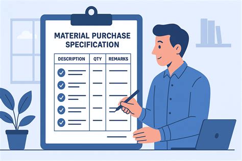 How to Write a Material Purchase Specification (with Sample)
