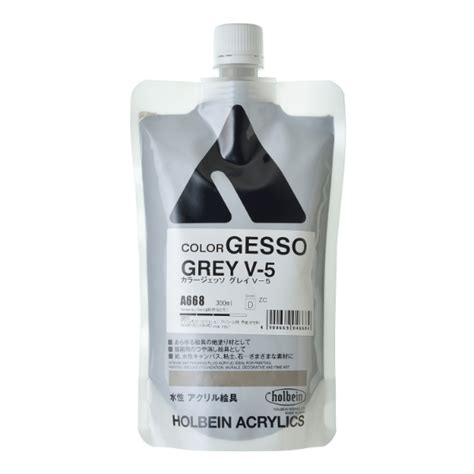 htconline.in| Holbein Acrylic Gesso 300Ml Grey V-5 D (A668)