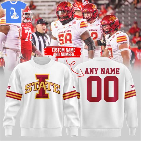 Iowa State Football 2024 Limited Edition Sweatshirt Custom Number And ...