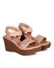 Buy Peach Heeled Sandals for Women by LUVFEET Online | Ajio.com