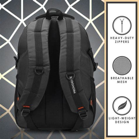 PROVOGUE unisex Spacy with rain cover and reflective strip 35 L Laptop ...