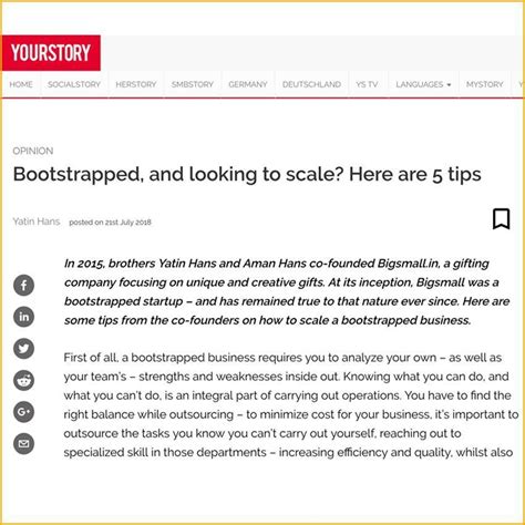 YourStory | Bootstrapped, and looking to scale? Here are 5 tips ...