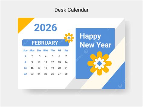 2026 年 2 月曆 向量圖範本下載，設計模板素材在線下載