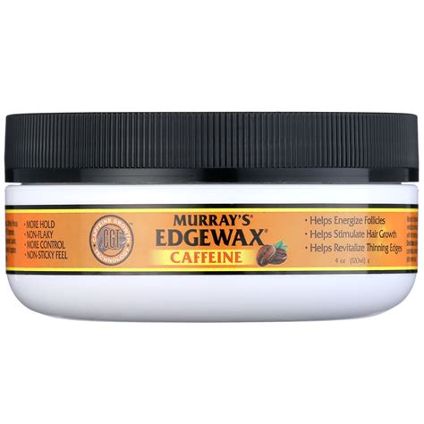 Murray's Caffeine Edgewax Gel, 4oz., Stimulate Hair Growth, Shine ...