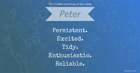 Peter Name