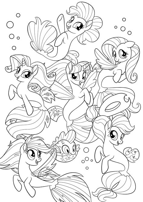 My little pony movie colouring page – Artofit
