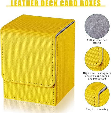 Weewooday 2 Boxes Leather Deck Card Boxes Large Size India | Ubuy