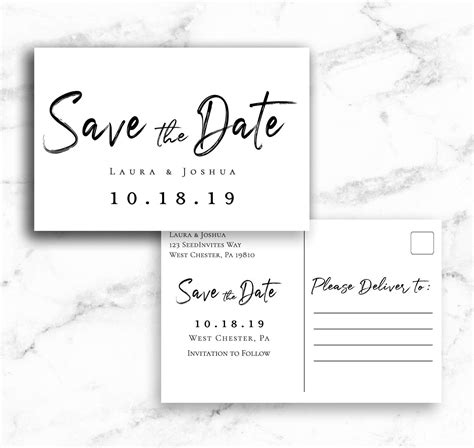 Save The Date Postcards Free Templates - PARAHYENA