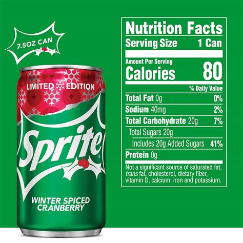 Sprite Winter Spiced Cranberry, 7.5 Fl Oz Cans, 6 Pack – Louisiana Pantry