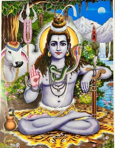 Buy Indian God Shiva Shiv bholenath Neel Kanth Mahadev Om Namah Shivay ...