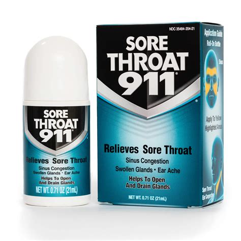 Relieves Sore Throat Sinus Congestion Swollen Glands Ear Ache Helps ...