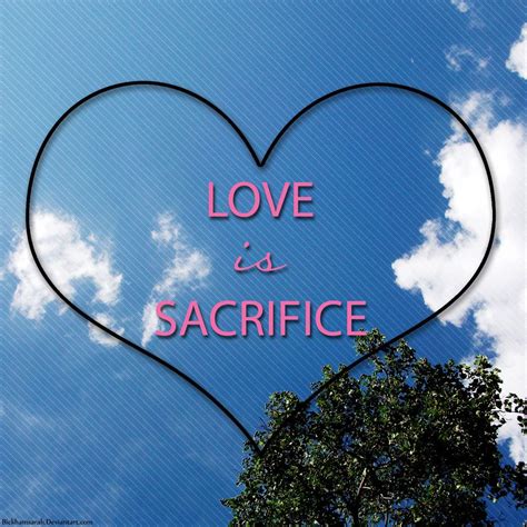 Love is Sacrifice. | Sacrifice love, Sacrifice, Love